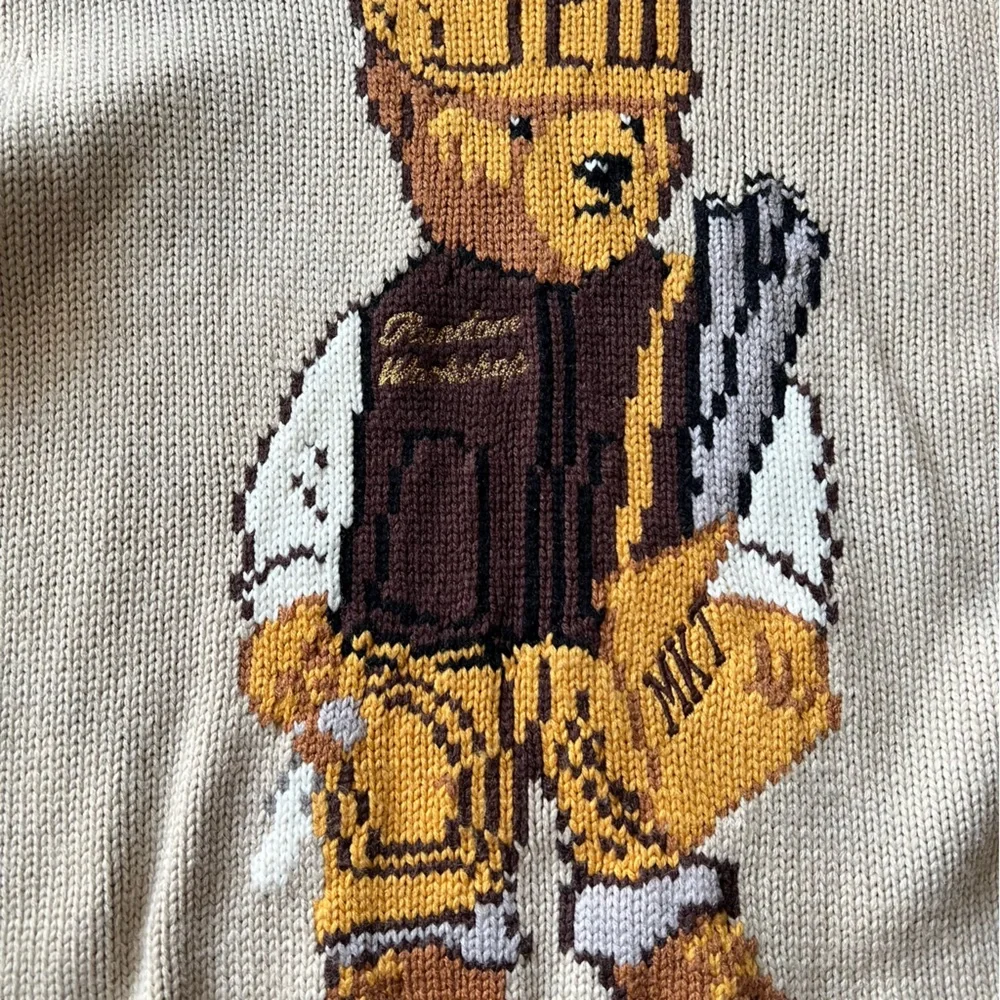Market Workshop Bear Knit Sweater Size L